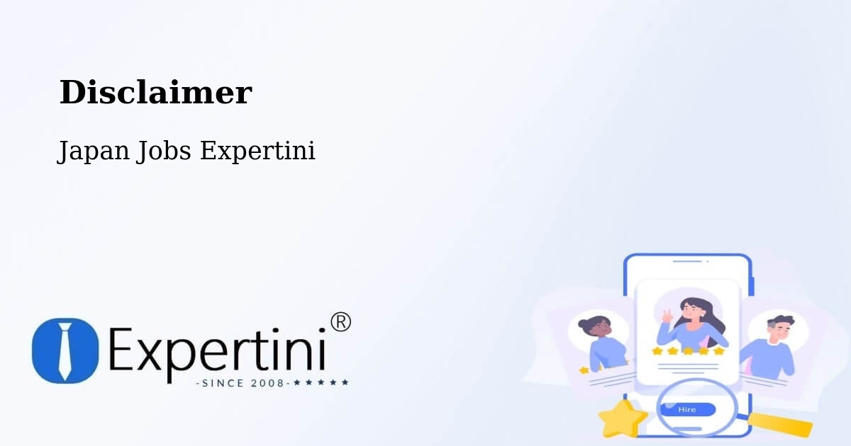 Disclaimer – Naha Shi - Japan Jobs Expertini
